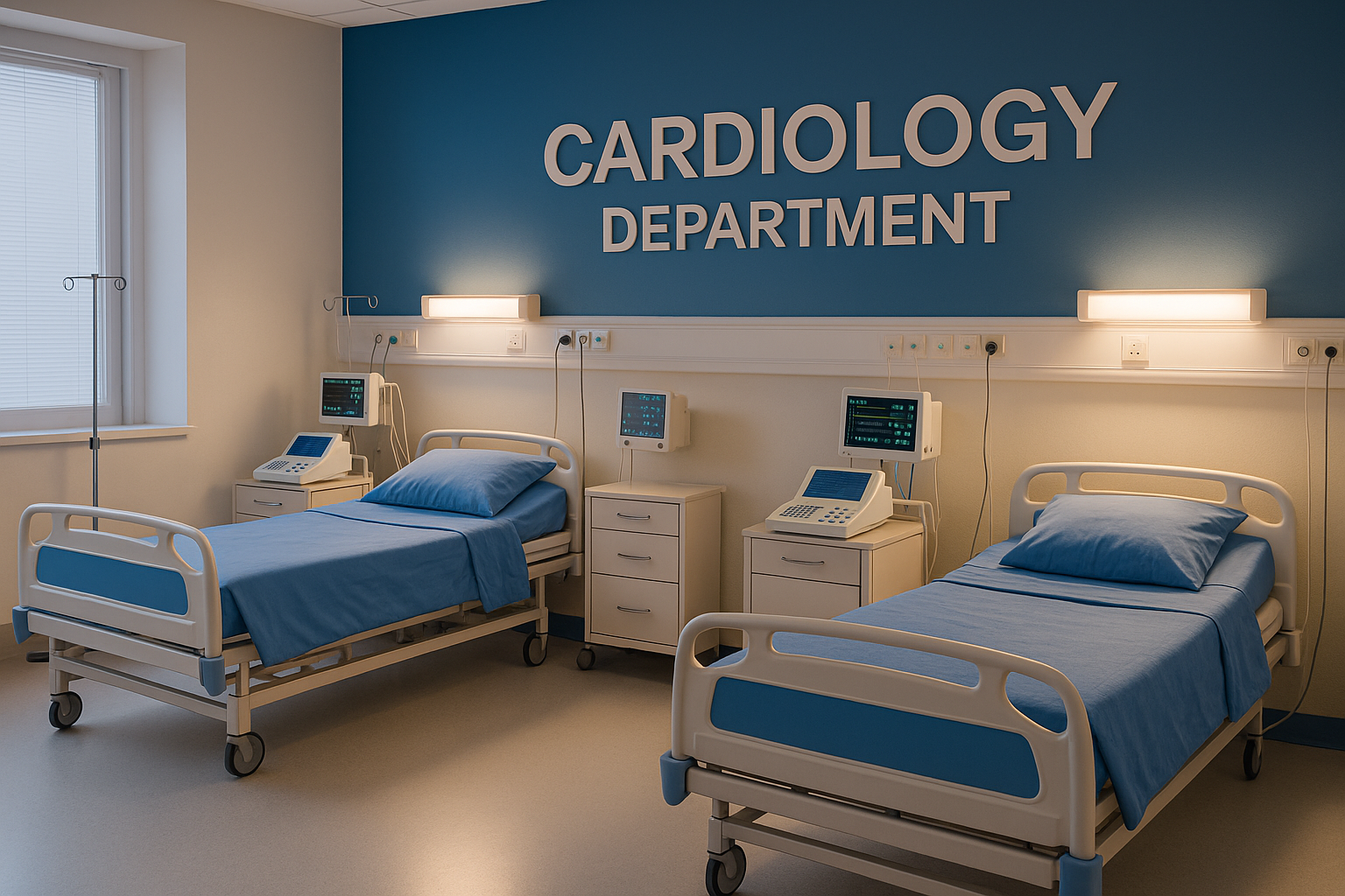 Modern neurology department with advanced medical equipment and clean hospital interior